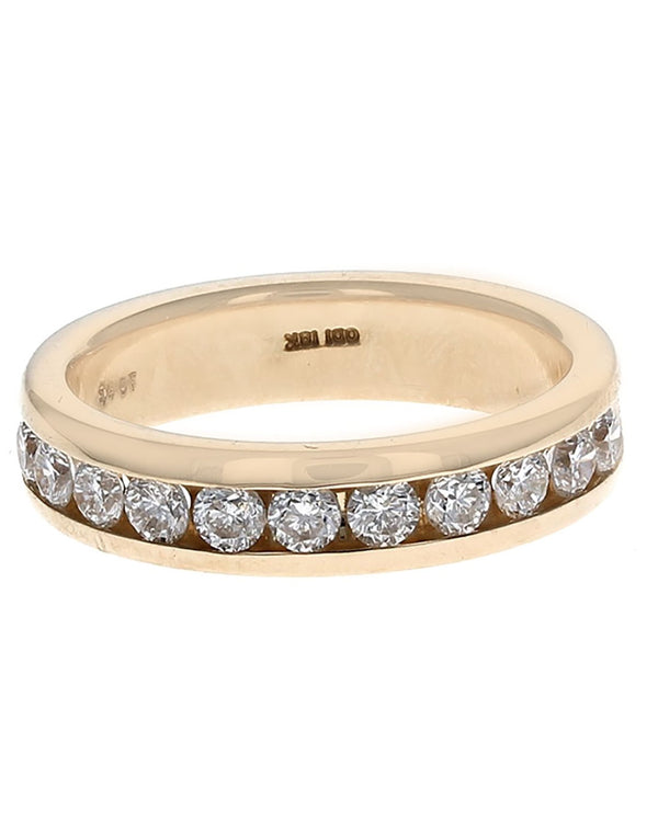 Diamond Band in Yellow Gold