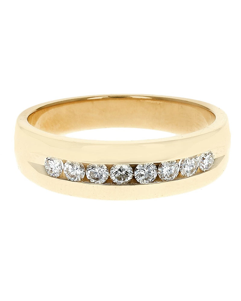 Gentlemen's Diamond Ring in Yellow Gold