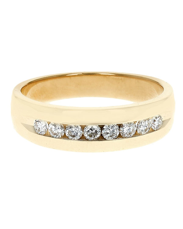 Gentlemen's Diamond Ring in Yellow Gold