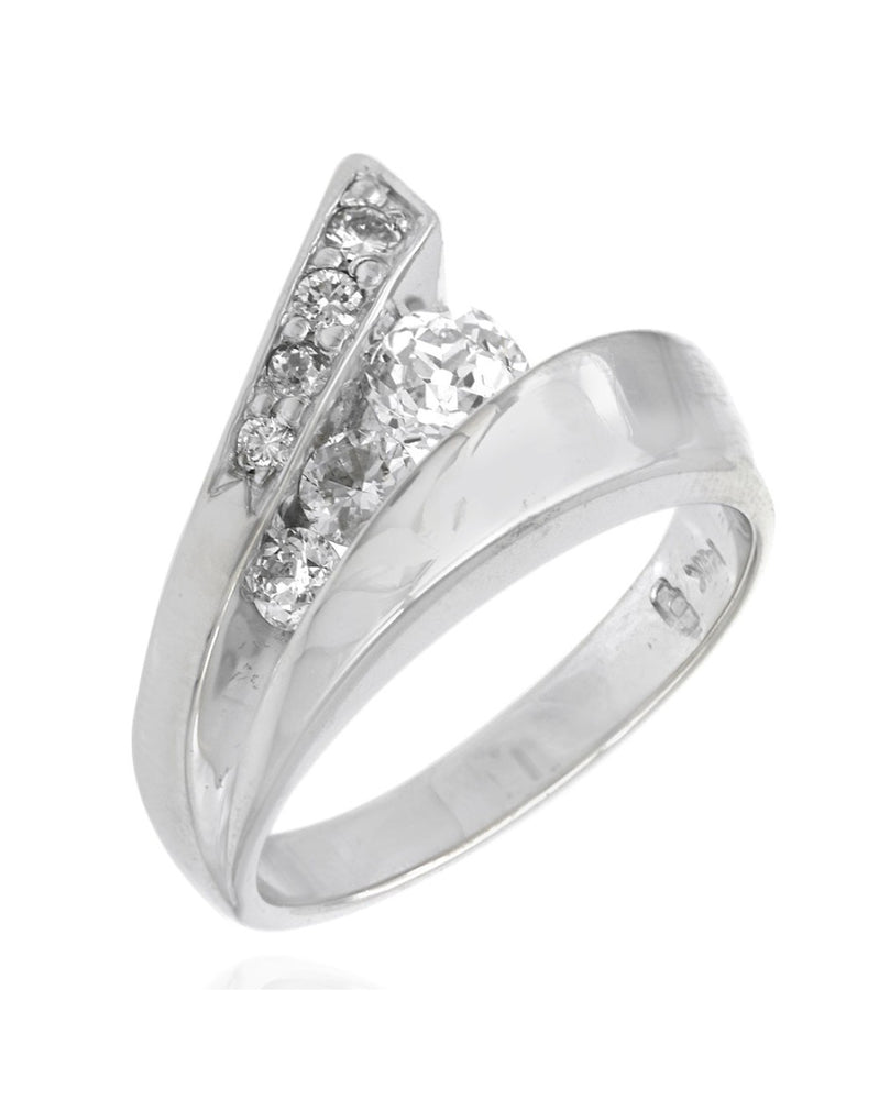 Diamond Fashion Ring in White Gold