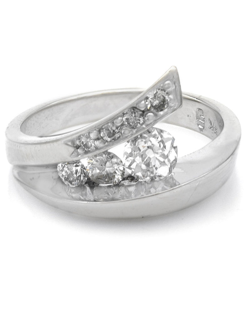 Diamond Fashion Ring in White Gold