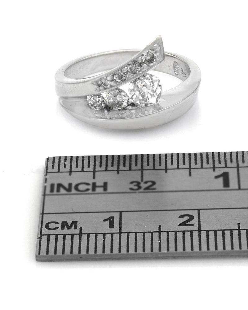 Diamond Fashion Ring in White Gold