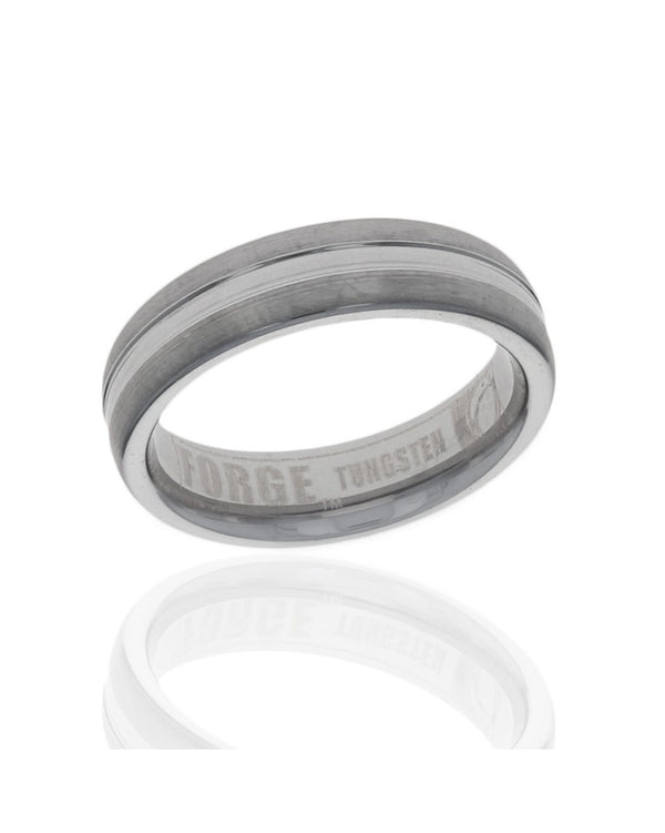 Gentlemen's Center Cut Comfort Fit Band in Tungsten