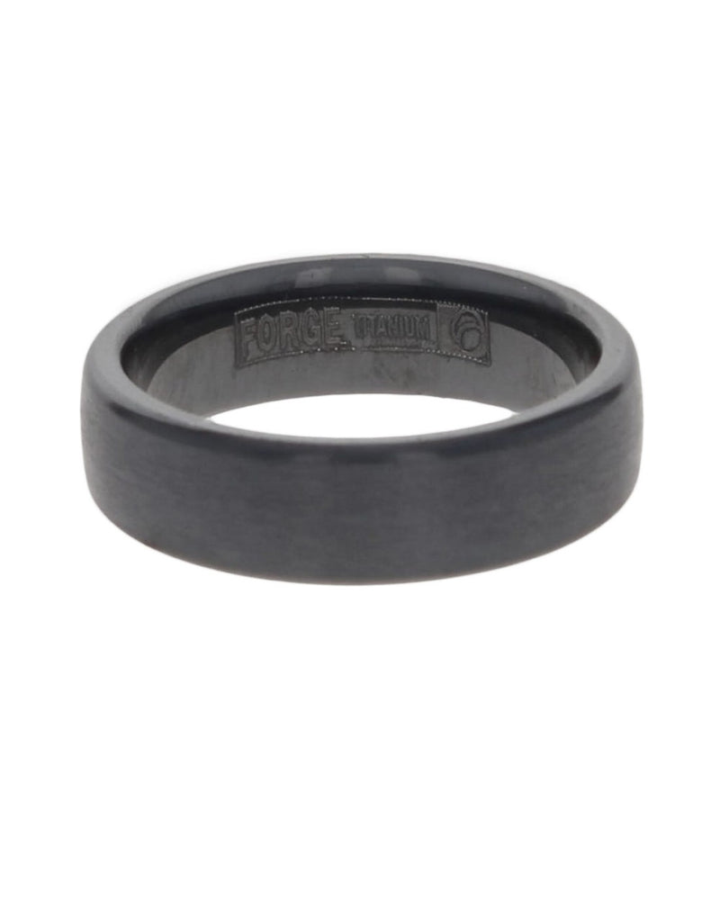 Gentlemen's Comfort Fit Band in Black Titanium