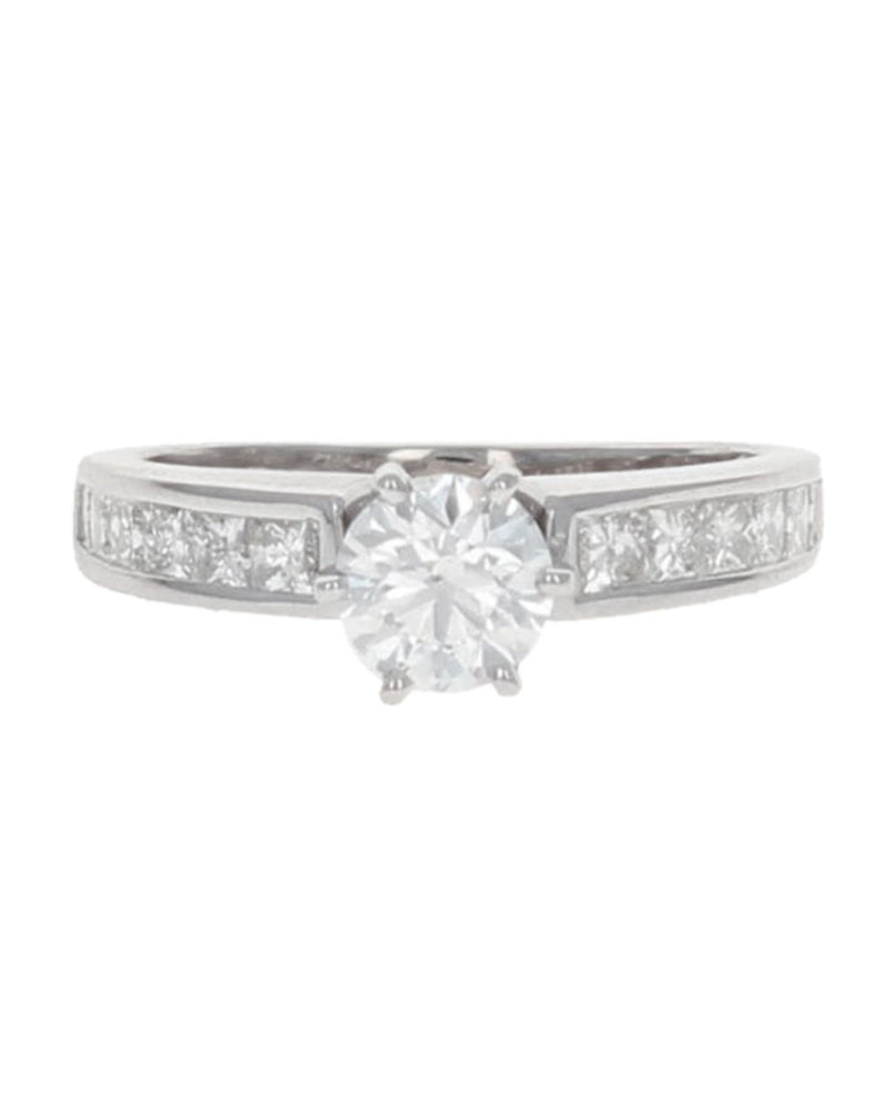 Diamond Engagement Ring in White Gold