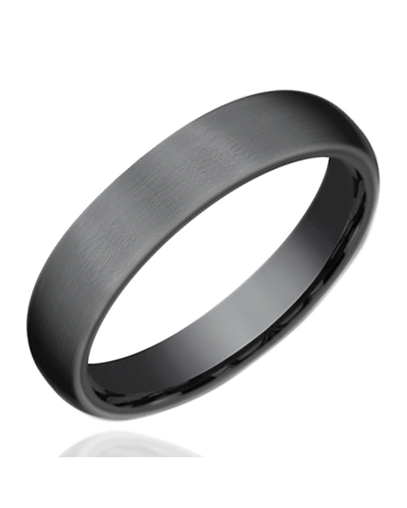 Gentlemen's Comfort Fit Band in Darkened Tantalum