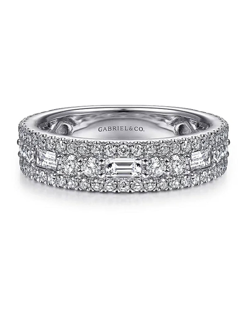 Gabriel & Co. Contemporary Collection Diamond Anniversary Band