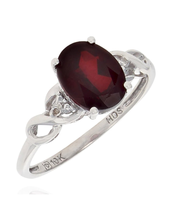Garnet and Diamond Accent Ring