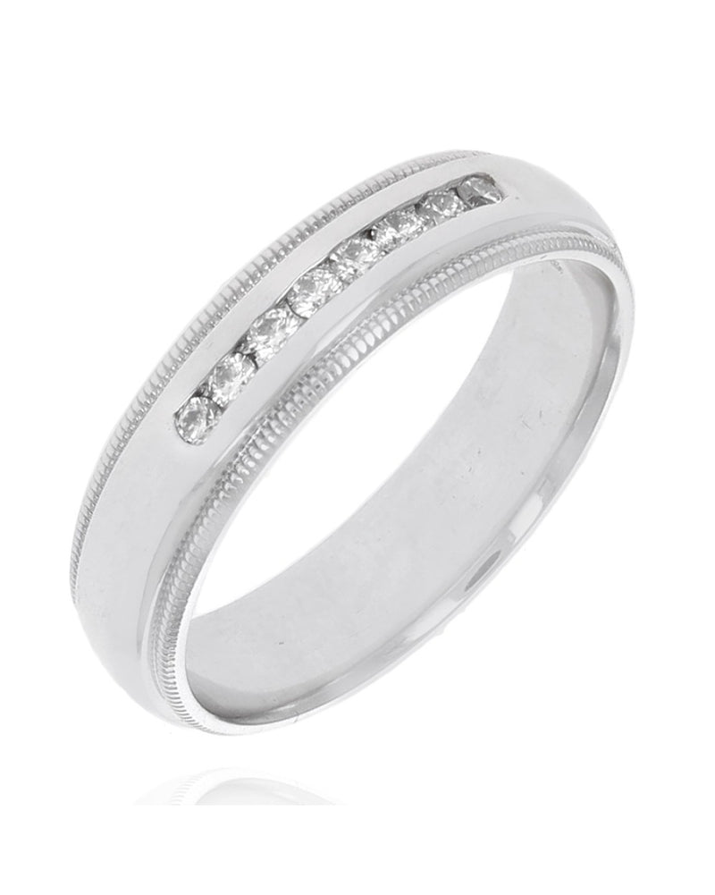 Gentlemans Platinum Diamond Band