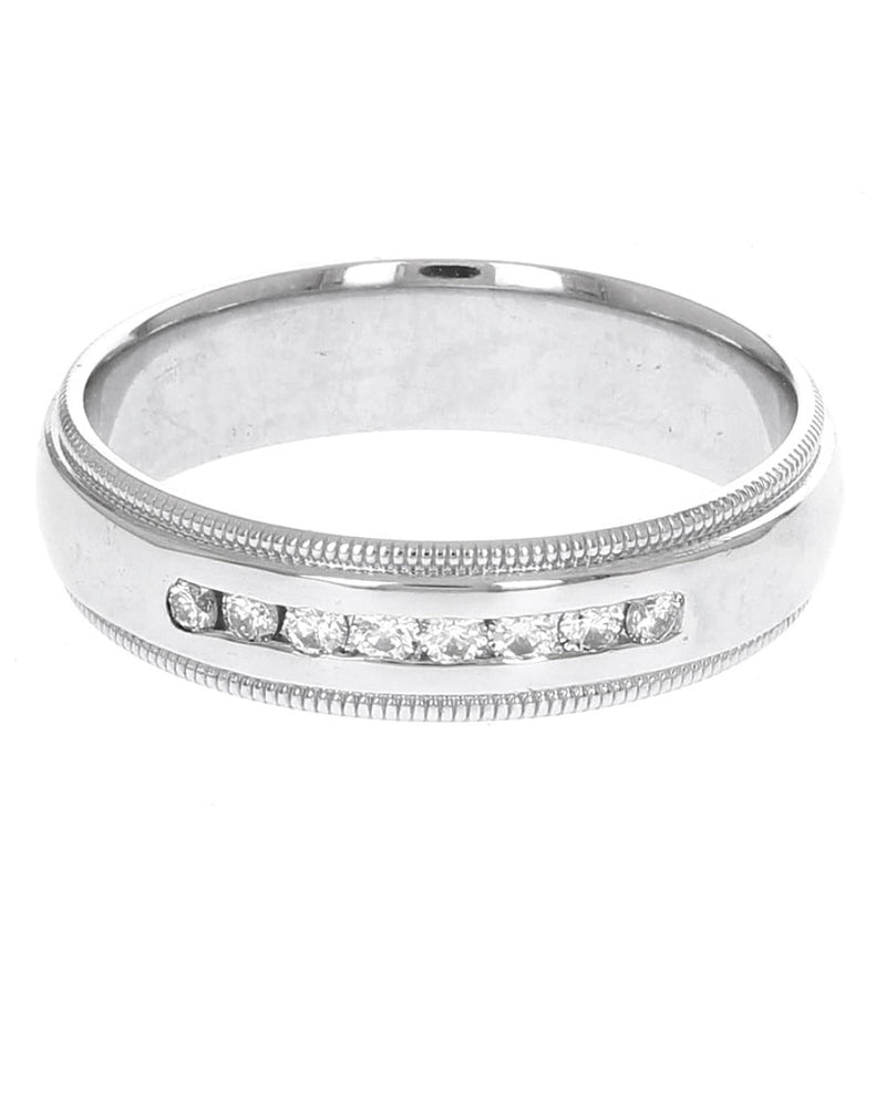 Gentlemans Platinum Diamond Band