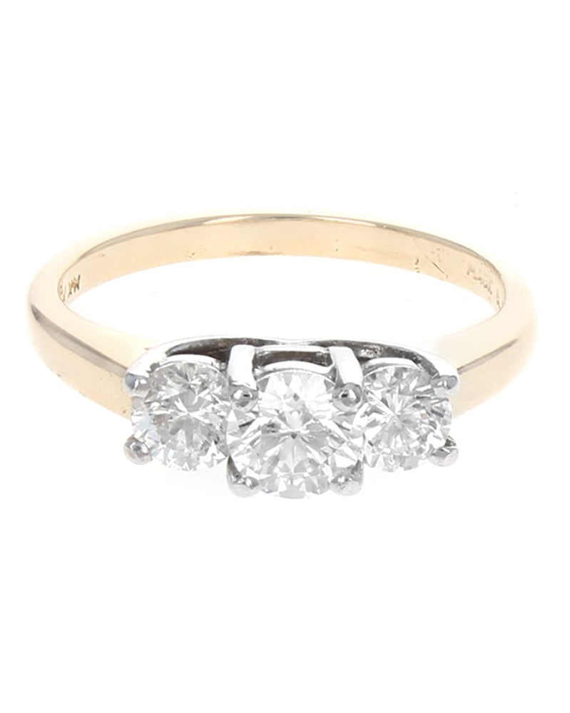 Past, Present, Future 3 Stone Diamond Ring