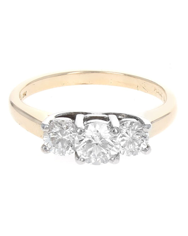 Past, Present, Future 3 Stone Diamond Ring