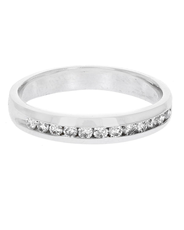 Diamond Wedding Band in White Gold