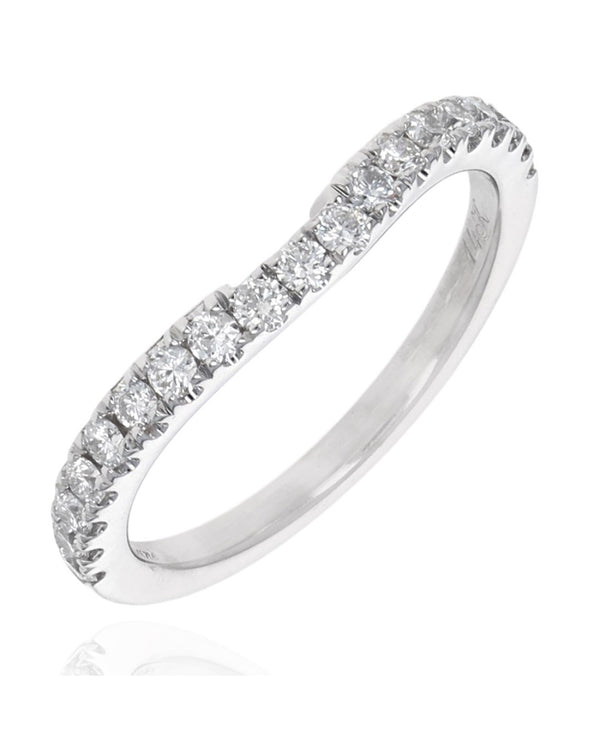 Diamond Ring Guard in White Gold