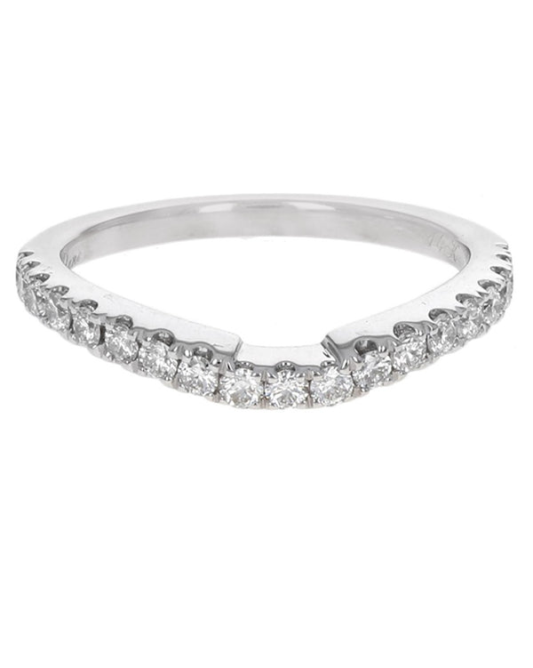 Diamond Ring Guard in White Gold