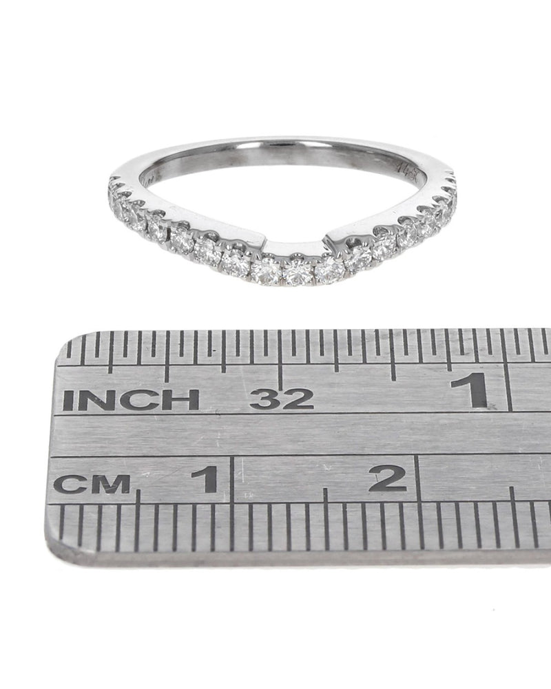 Diamond Ring Guard in White Gold