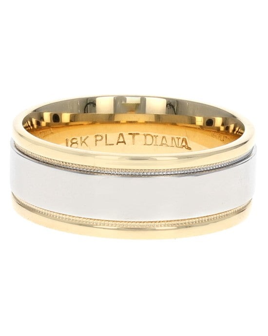 Diana Gentleman's Comfort Band in Gold and Platinum