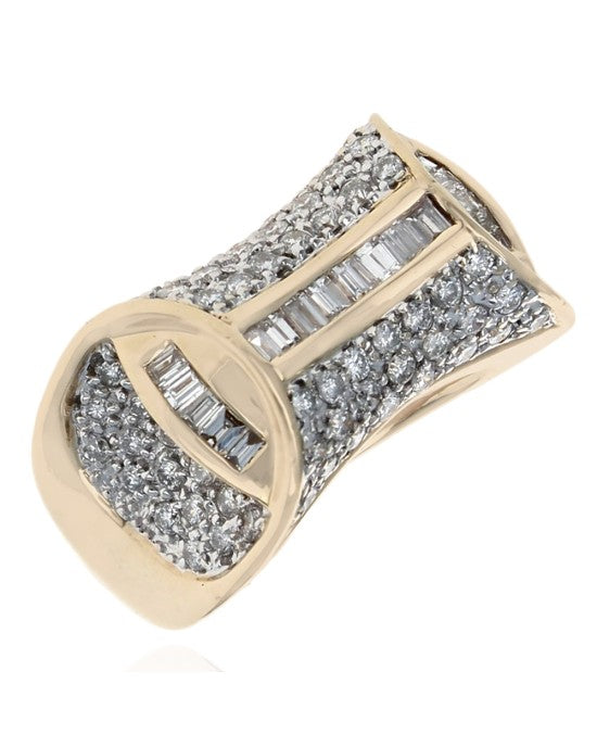 Diamond Fashion Ring in Yellow Gold