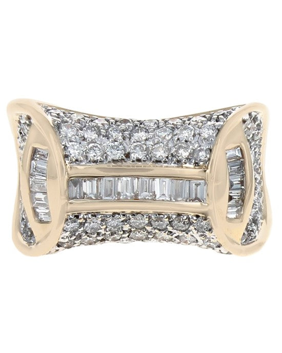 Diamond Fashion Ring in Yellow Gold