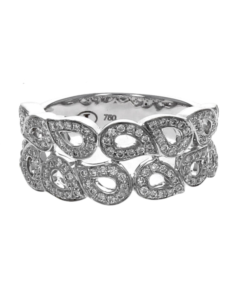2 Row Diamond Paisley Motif Band
