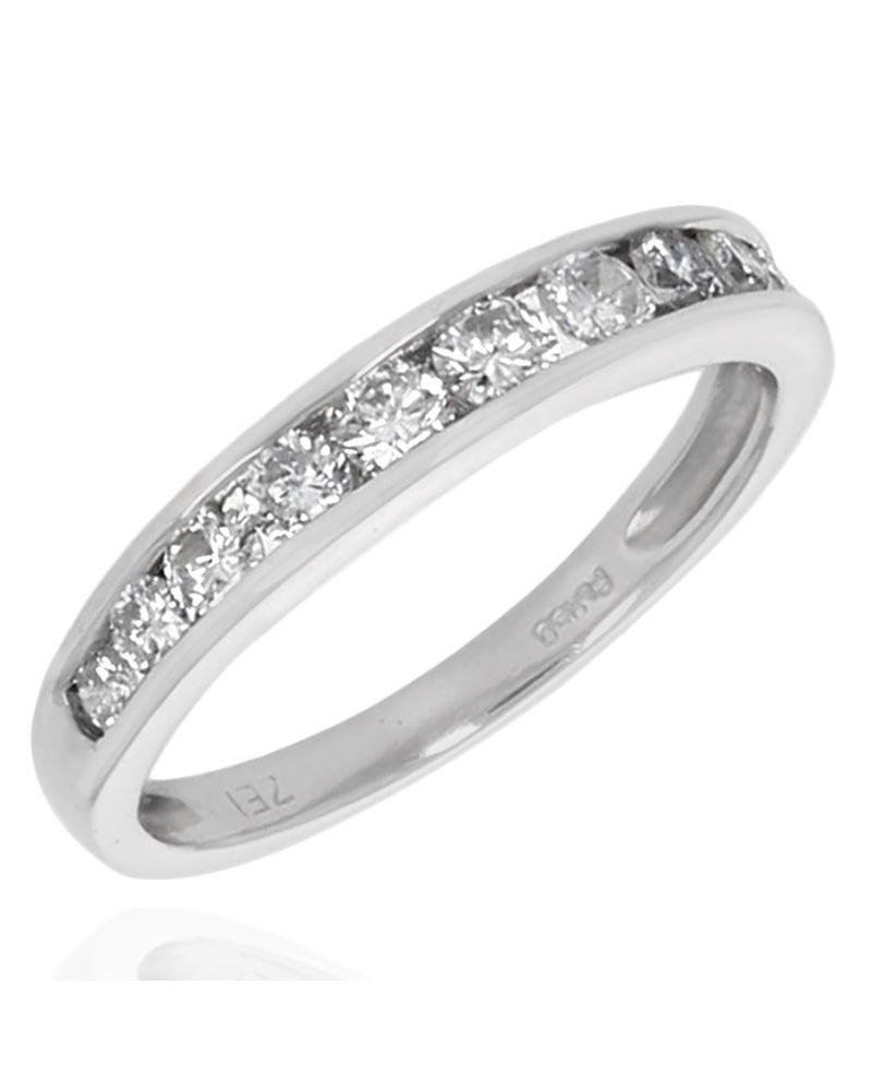 11 Stone Diamond Band in Platinum