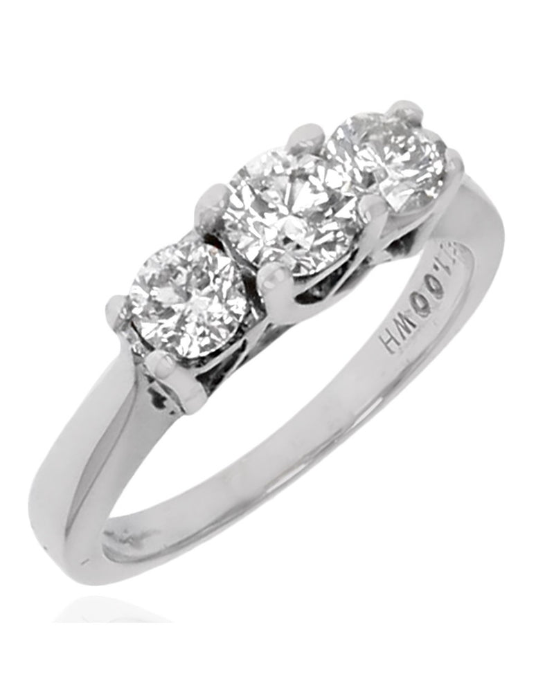 3 Stone Diamond Engagement Ring