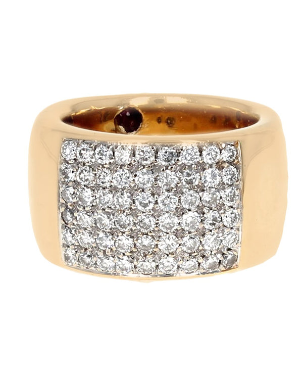 Roberto Coin Diamond Pave Wide Band