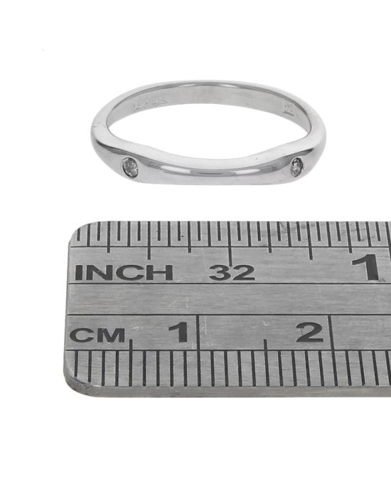 Diamond Stack Ring in White Gold