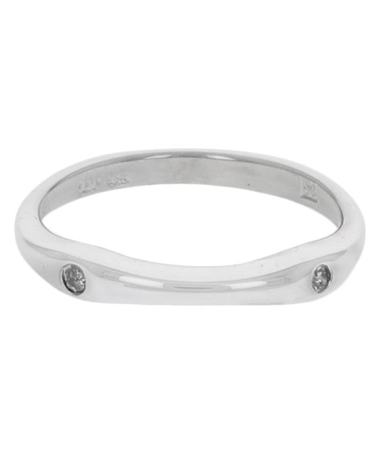 Diamond Stack Ring in White Gold