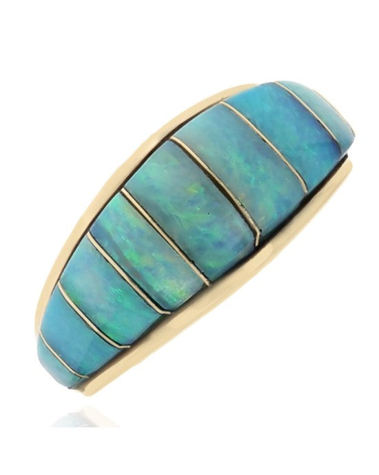 Opal Panel Tapered Band