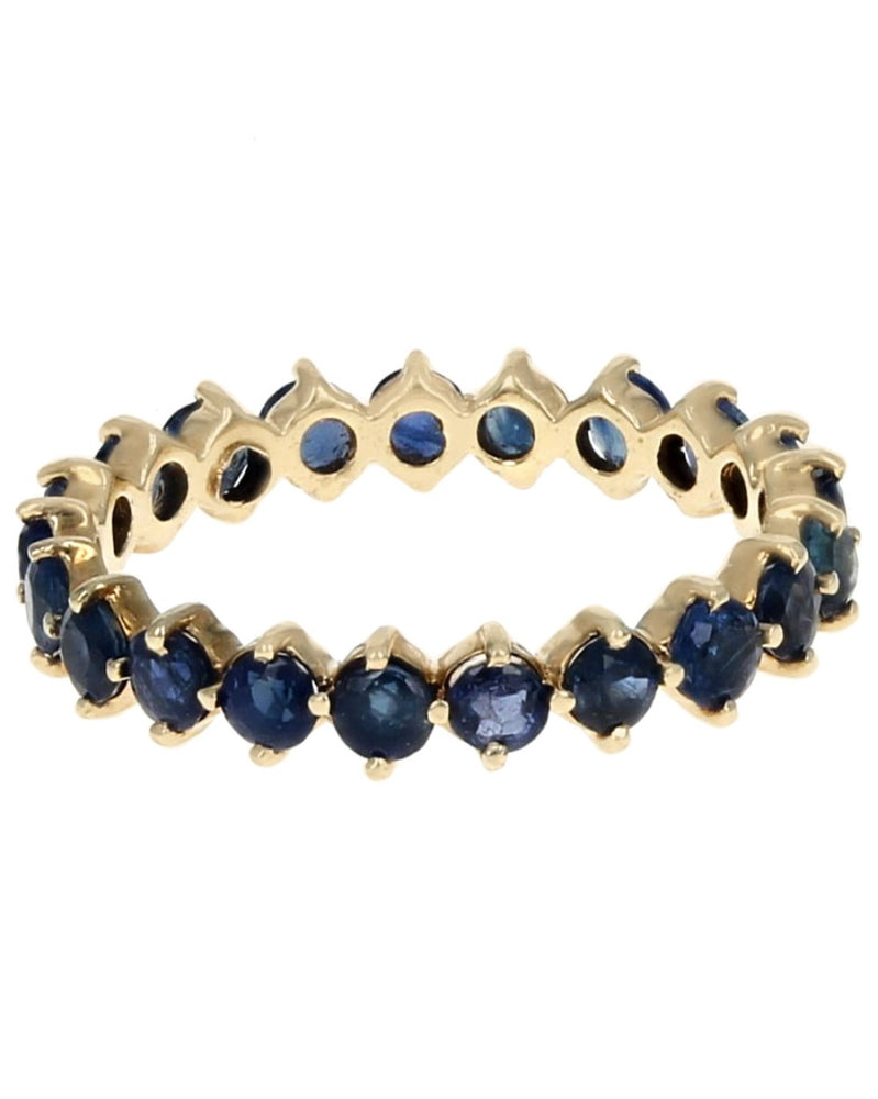 Blue Sapphire Eternity Band