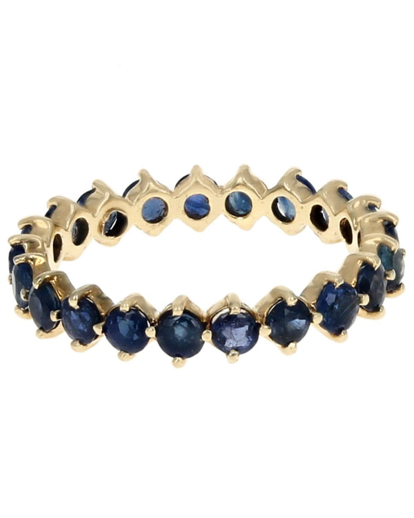 Blue Sapphire Eternity Band