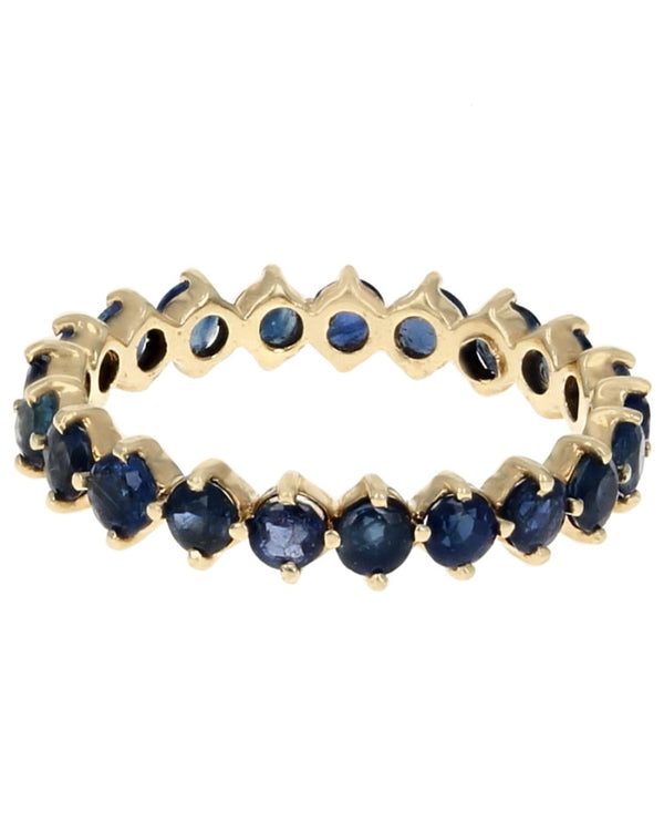 Blue Sapphire Eternity Band