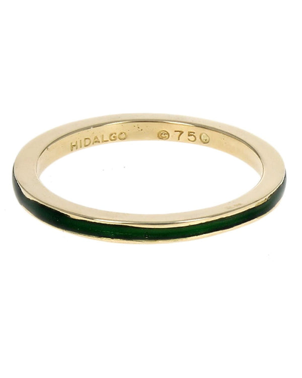 Hidalgo Thin Green Enamel Band