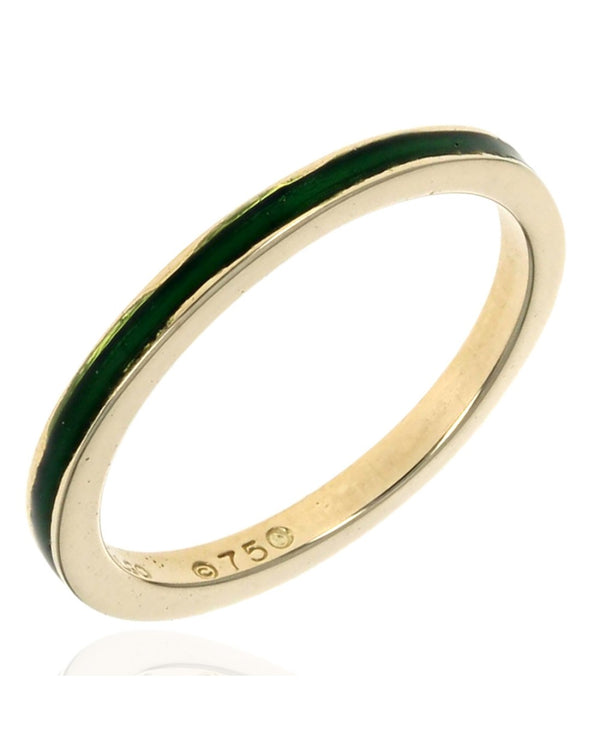 Hidalgo Thin Green Enamel Band