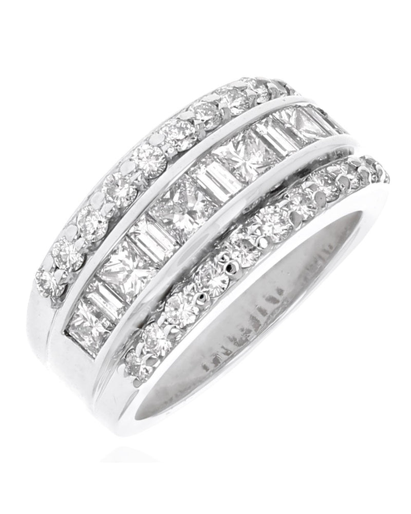 Kallati Legendary 3 Row Diamond Anniversary Ring