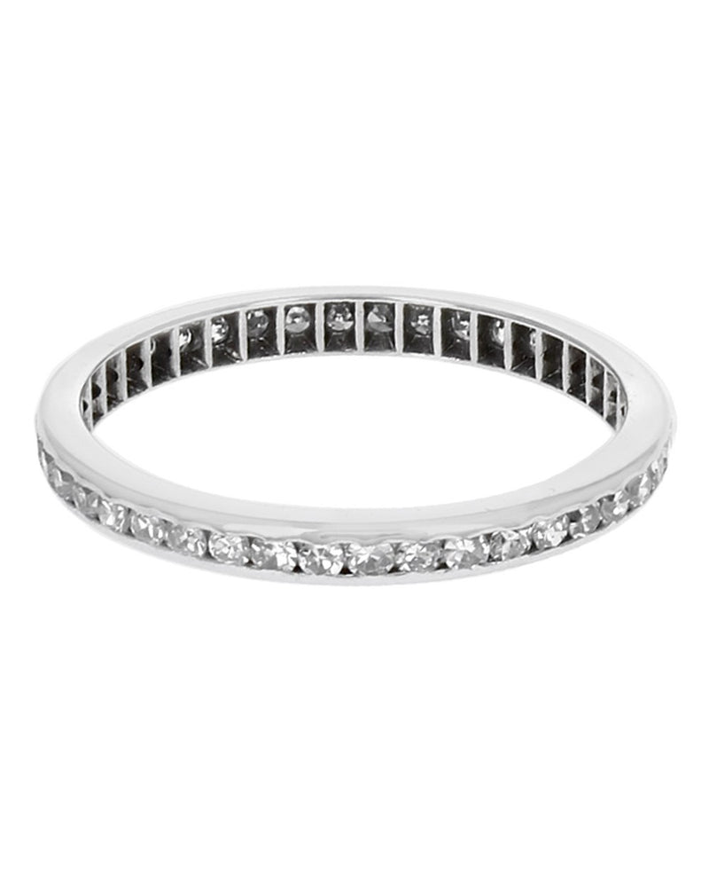 Platinum Diamond Thin Eternity Band