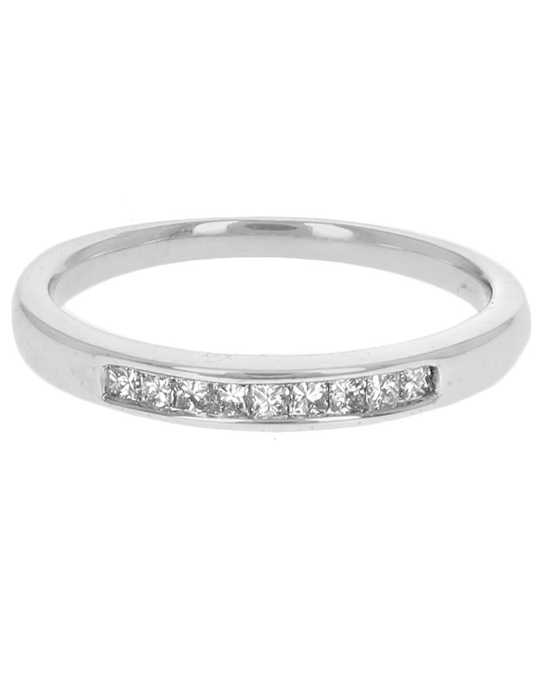 Diamond Wedding Band in White Gold