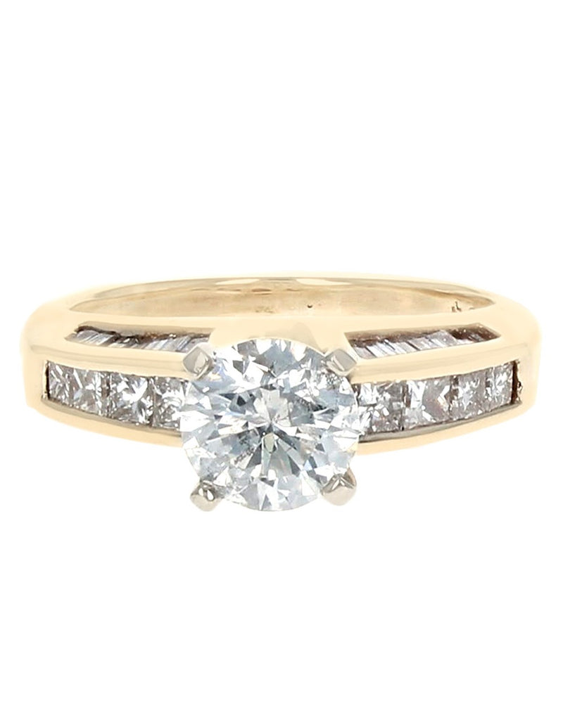 RBC, Princess and Baguette Diamond Engagement Ring