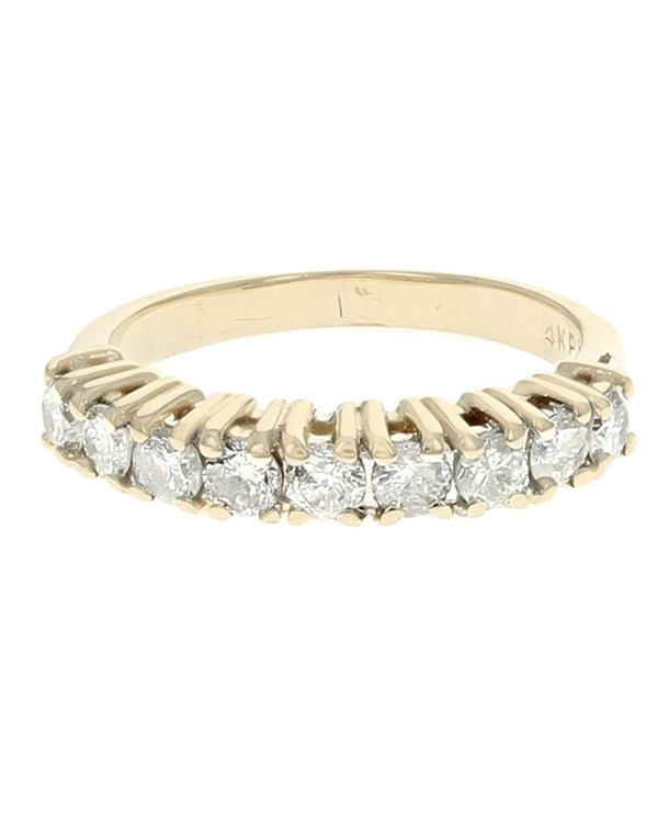 9 Stone Diamond Ring in Gold