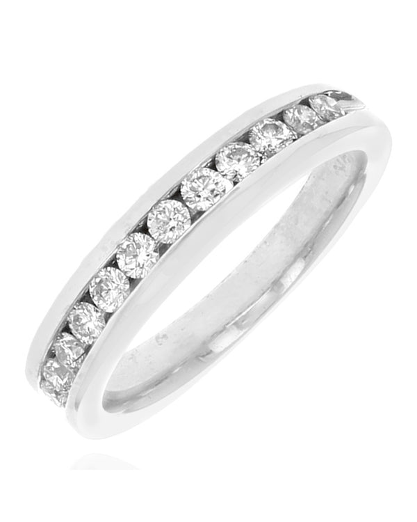 Diamond Wedding Band in White Gold