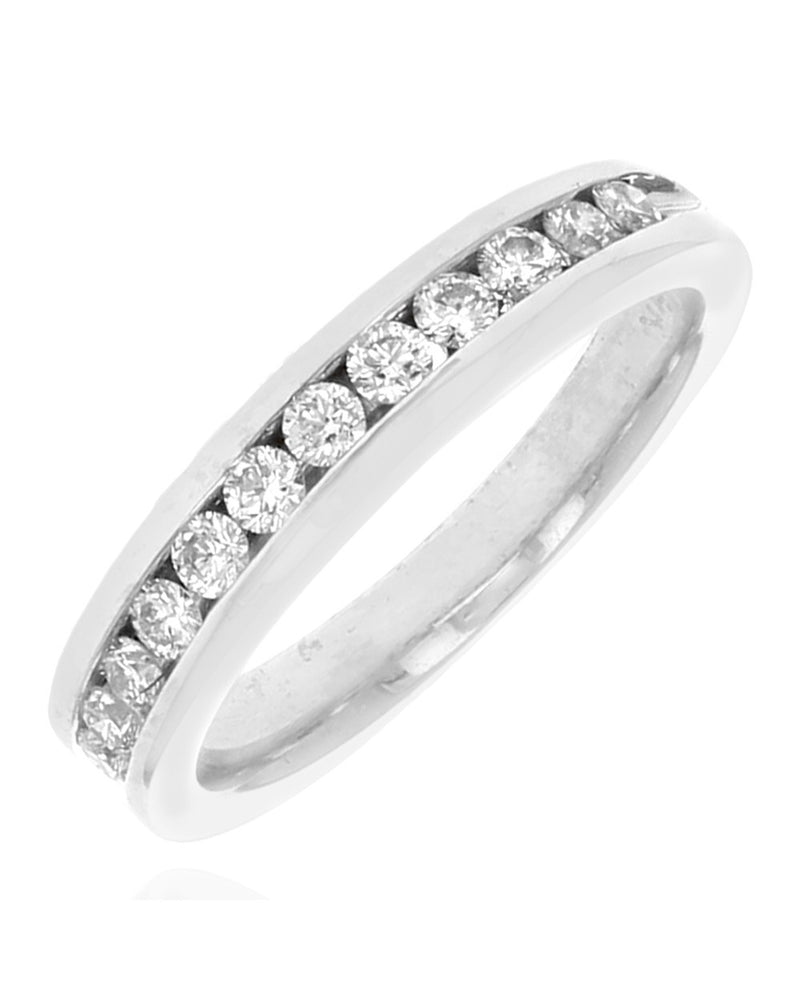 Diamond Wedding Band in White Gold