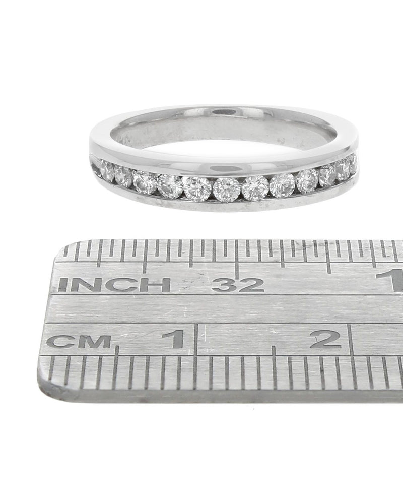 Diamond Wedding Band in White Gold