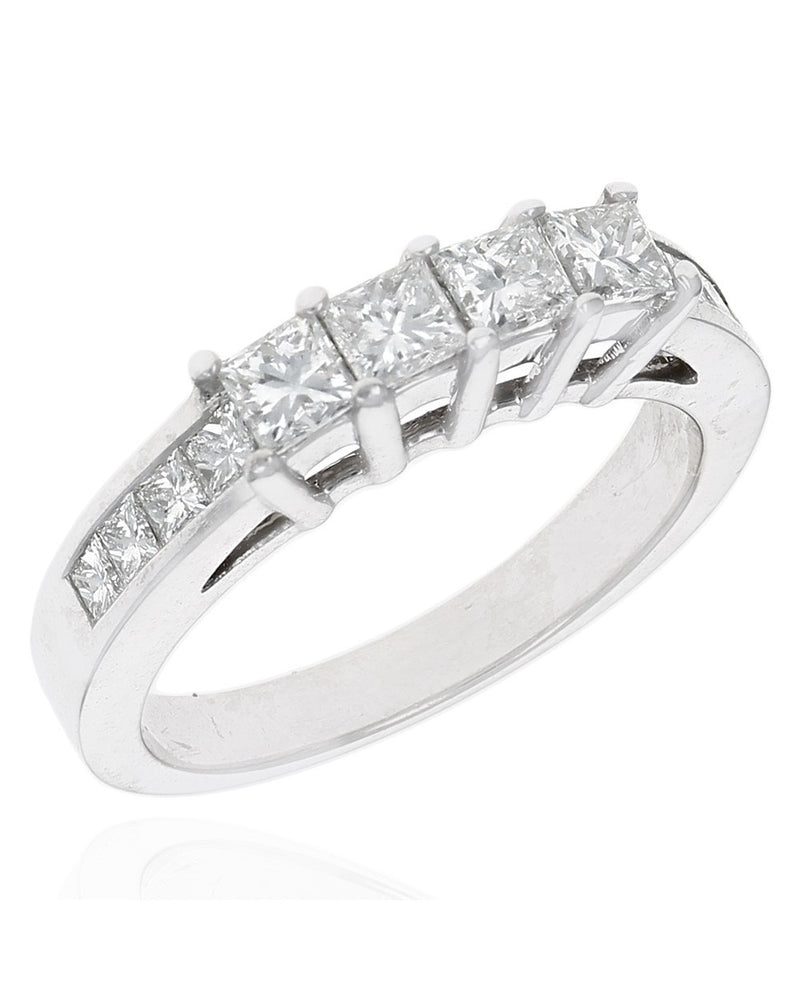 Princess Cut Diamond Ring in White Gold