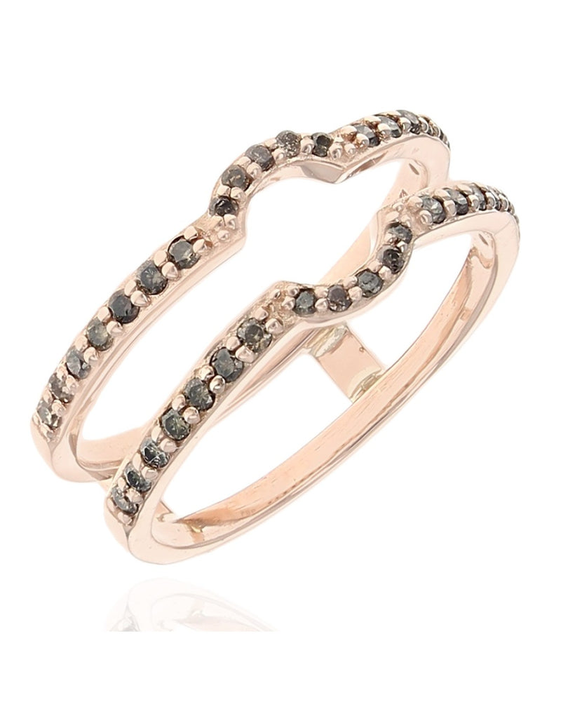 Diamond Ring Guard in Rose Gold