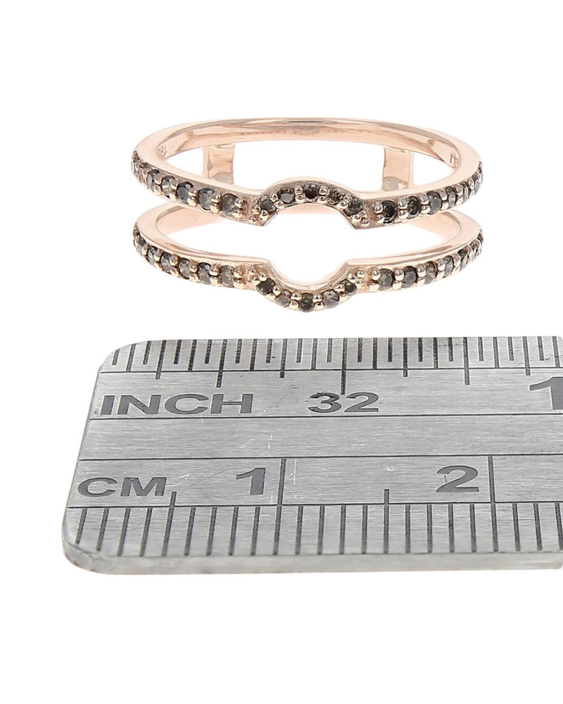 Diamond Ring Guard in Rose Gold