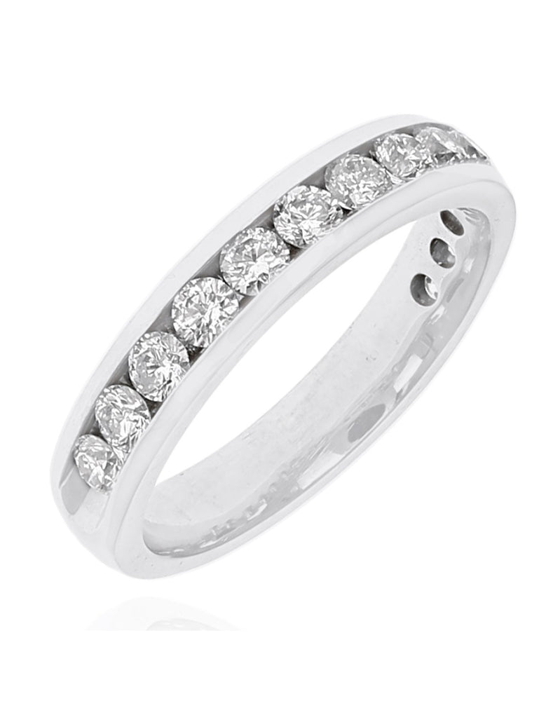 Diamond Band in White Gold