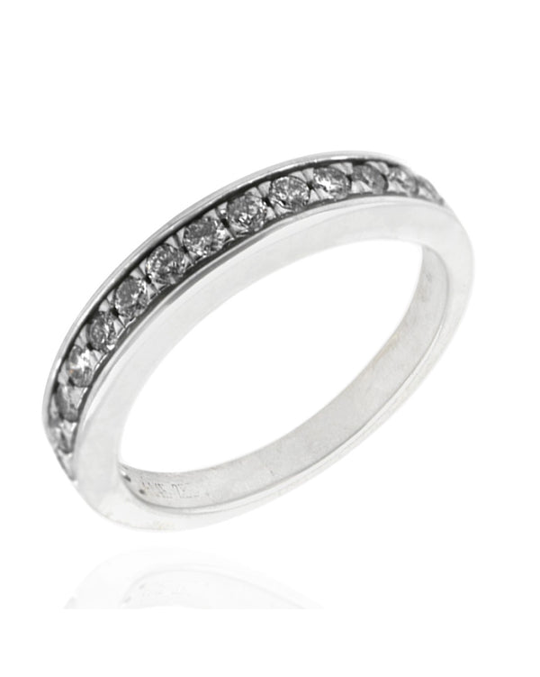 Diamond Wedding Band in White Gold