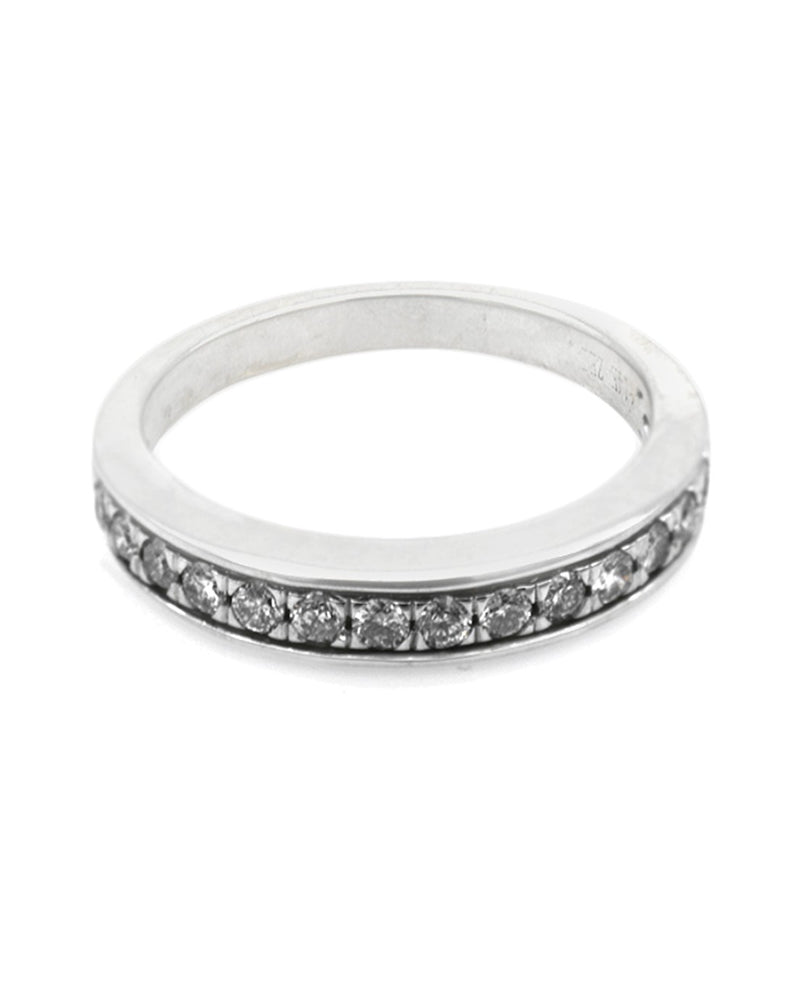 Diamond Wedding Band in White Gold