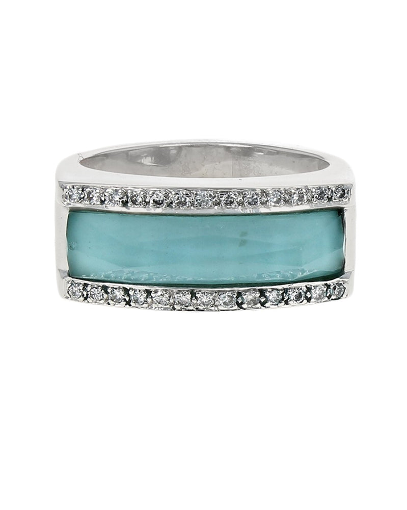 Stephen Webster Crystal Haze Quartz and Diamond Edge Ring